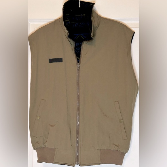 Vtg 90s COLUMBIA Reversible Fleece Vest Jacket Vaporwave Ski Aztec - Picture 6 of 11